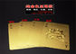 PVC Material 24K Gold Playing Cards Poker Game Deck Gold Foil Poker Set
